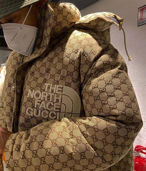 gucci and the north face collab|Gucci north face jacket puffer.